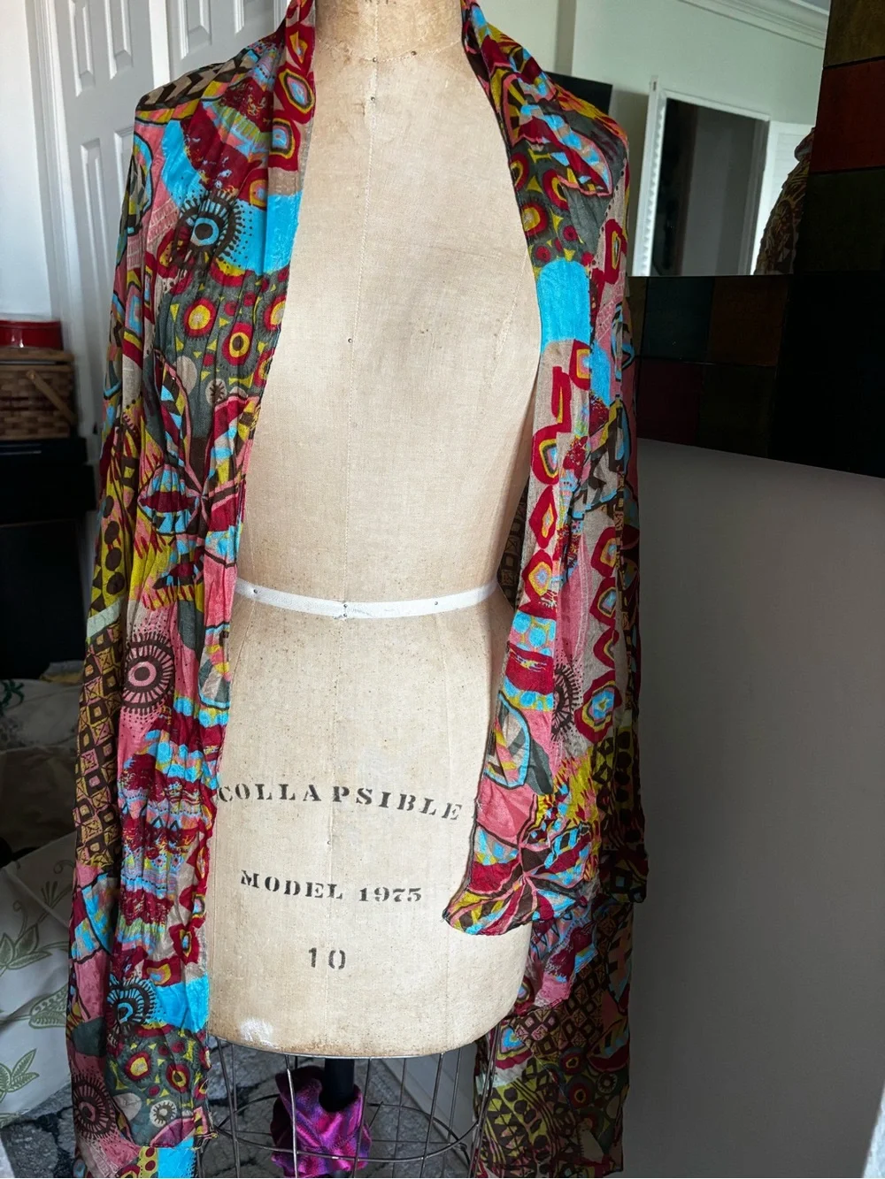 Vibrant Multicolor Patterned Women's Scarf - sarong -shawl